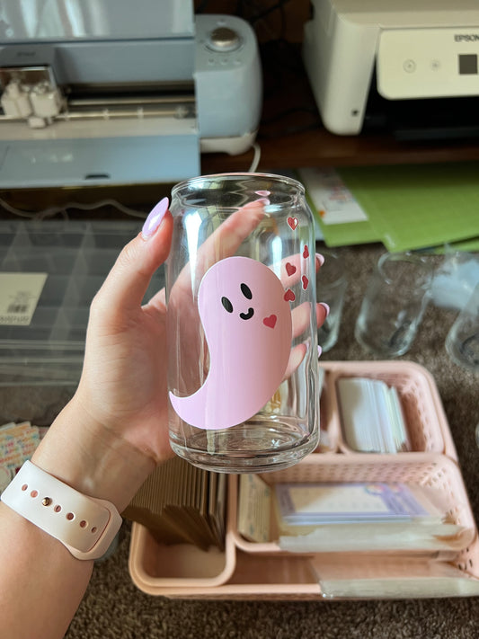 Lover ghost glass can