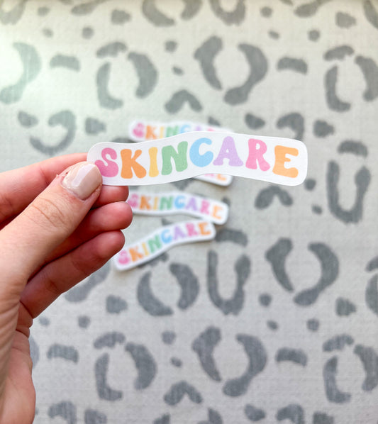 Skincare sticker